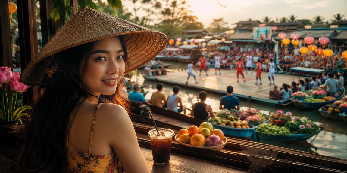 Người hâm mộ bóng rổ vùng Mekong theo dõi kết quả và đặt cược trực tuyến